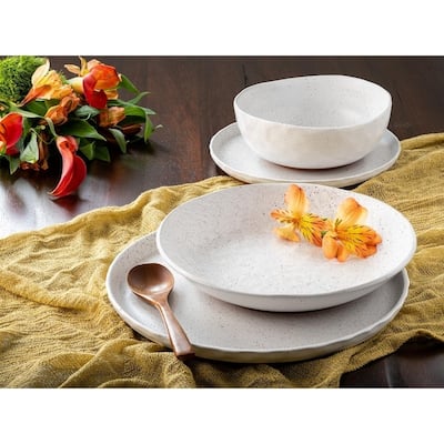 Sango Kaya White 16 Piece Dinnerware Set, Service for 4