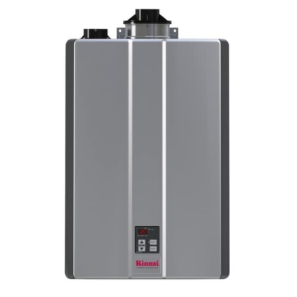 Rinnai Tankless Water Heater (Int CTWH 160k Btu 9gpm max pump valve) RUR160iN Silver