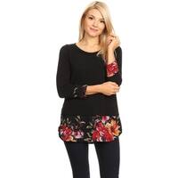 Women's Casual Lightweight Solid Tunic Top