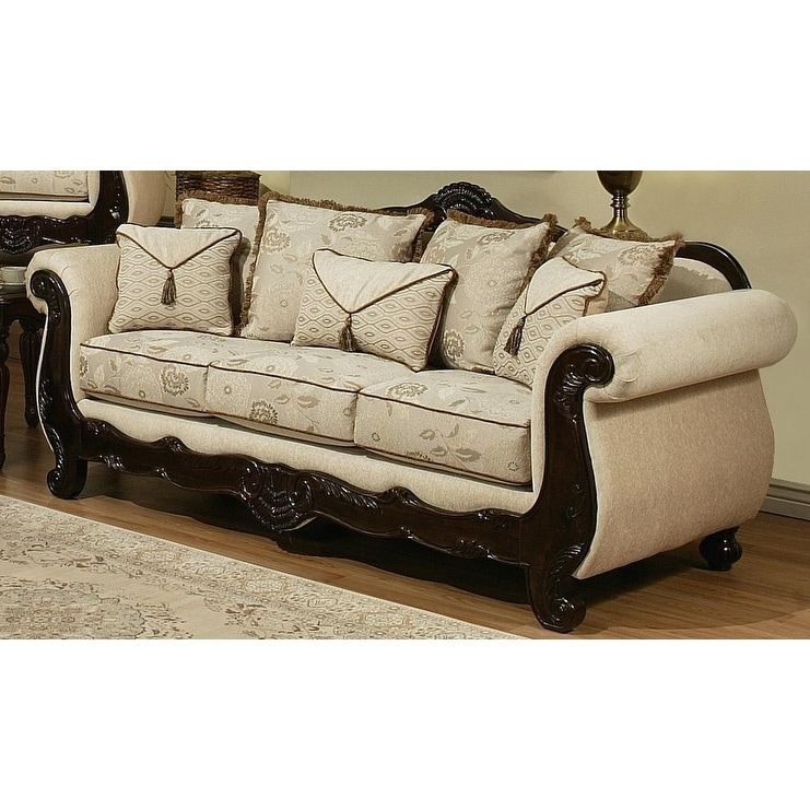 Shop Gracewood Hollow Alumit Large Beige Sofa Free Shipping