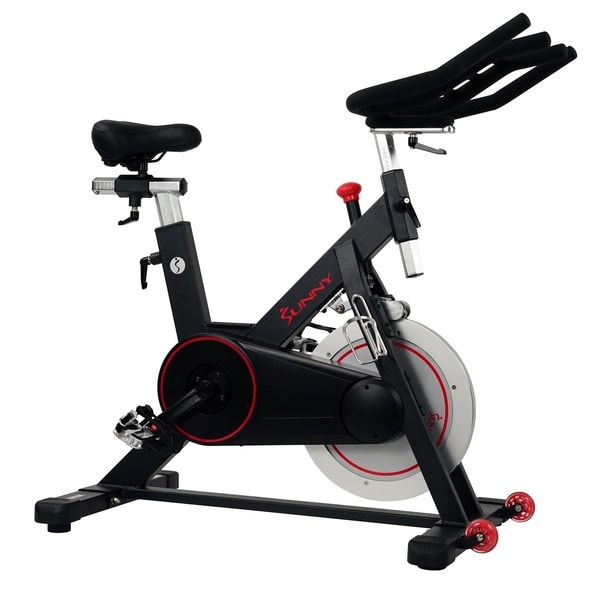 sunny health & fitness magnetic belt drive indoor cycling bike