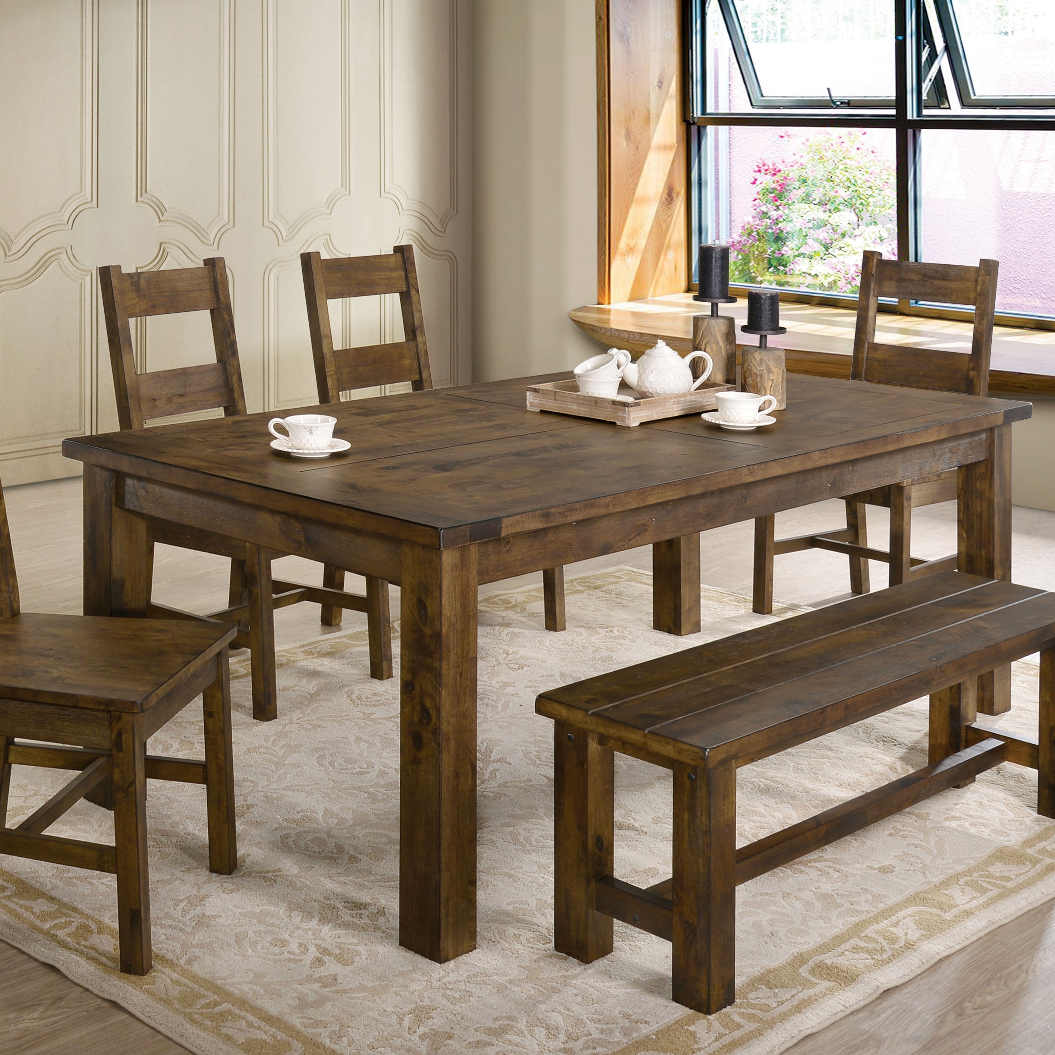 Carbon Loft Glamdring Rustic Dining Table Overstock 23570117