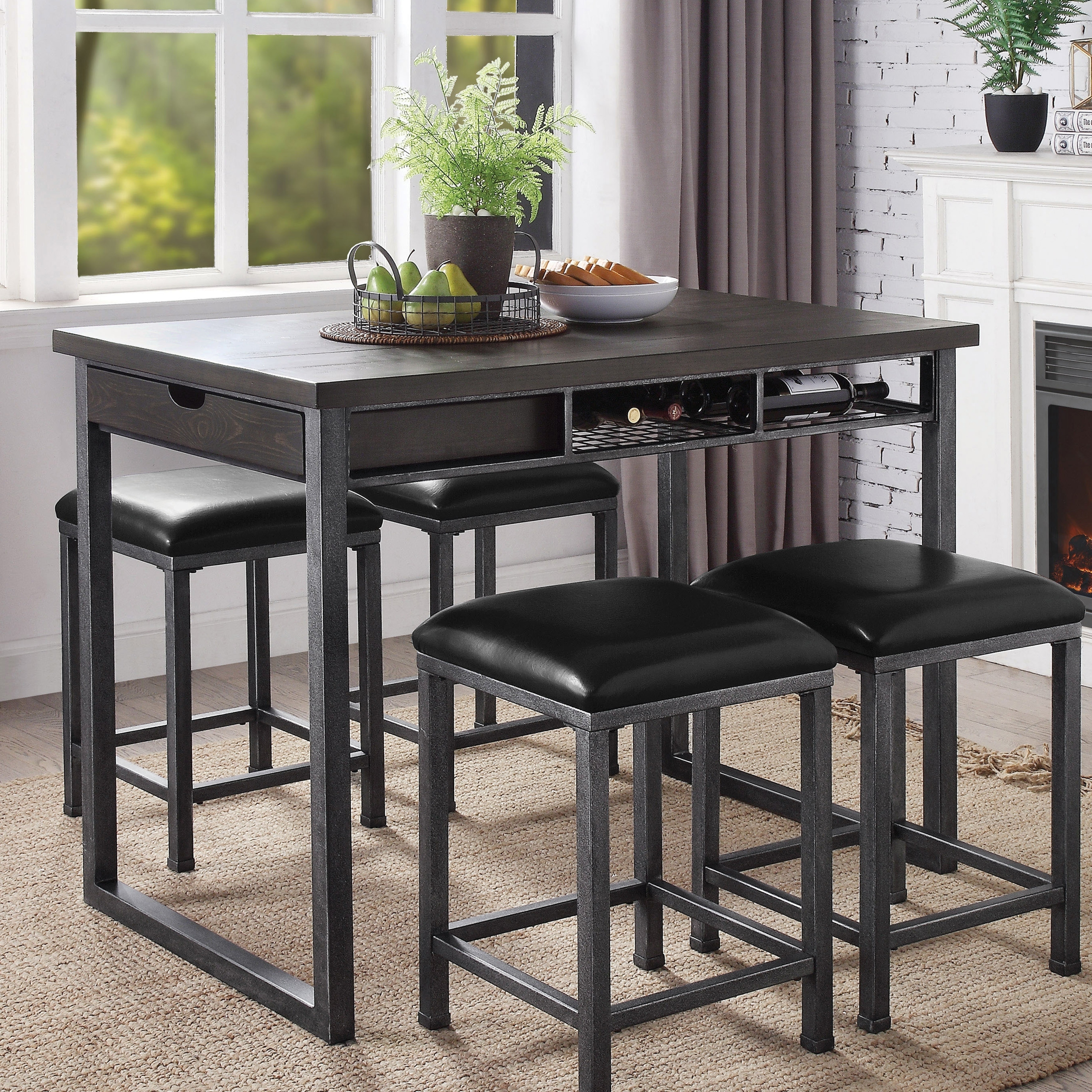 Carbon Loft Mezzo Counter Height Dining Table With Storage On Sale Overstock 23570128