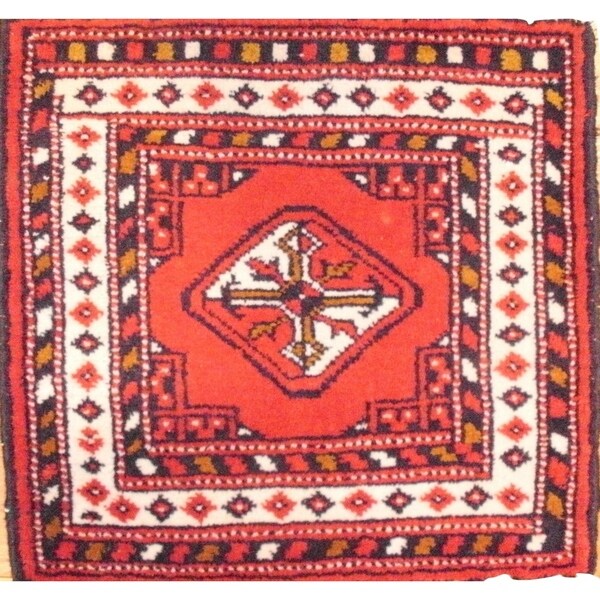 Pasargad DC Hand-Knotted Torkaman Area Rug - 1'5"x1'5"