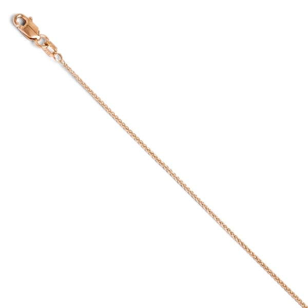 14k rose gold anklet