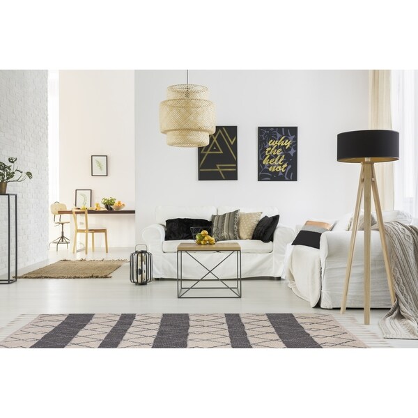 RugSmith Gray Makanda Geometric Bohemian Area Rug - 5' x 8'