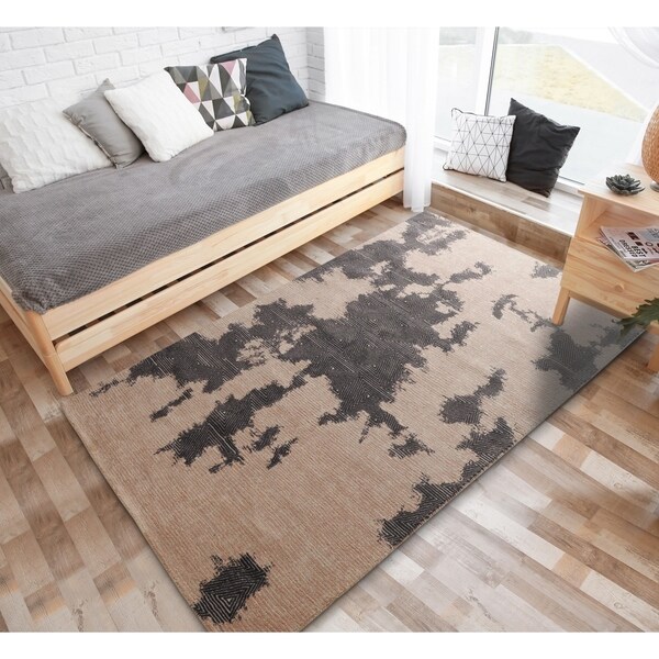 RugSmith Charcoal Aztlan Modern Geometric Area Rug - 3' x 5'
