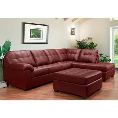Buy Burgundy Leather Sectional Sofas Online At Overstock Our