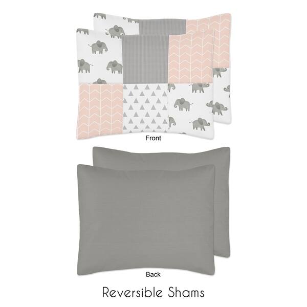 Shop Sweet Jojo Designs Blush Pink Grey White Watercolor Elephant