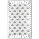 preview thumbnail 1 of 1, Sweet Jojo Designs Grey and White Watercolor Elephant Safari Collection Fitted Mini Portable Crib Sheet