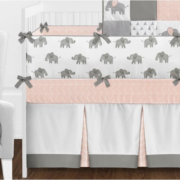 Shop Sweet Jojo Designs Blush Pink Grey And White Watercolor