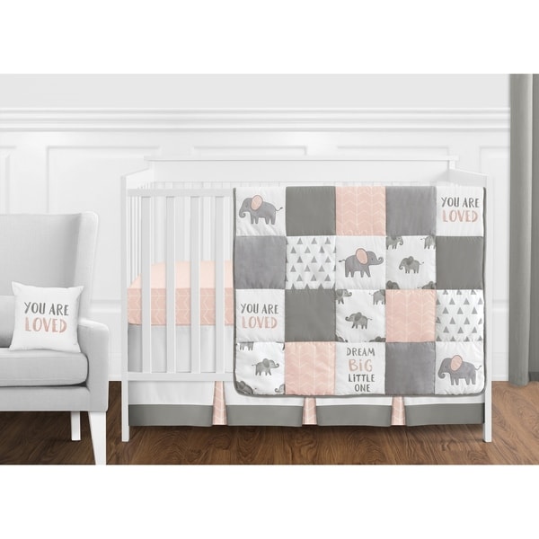 grey baby cot bedding