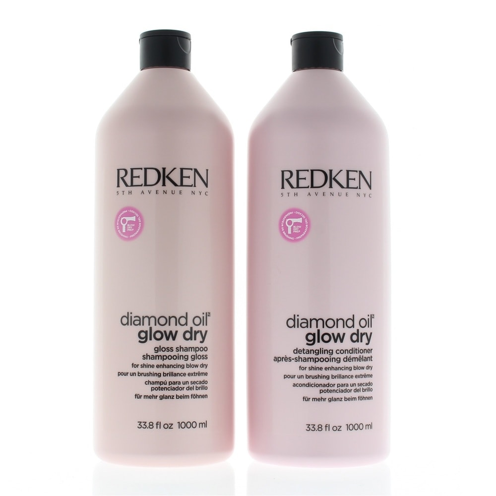 Redken Redken Diamond Oil Glow 33 8 Ounce Dry Shampoo Conditioner Duo From Overstock Com Shefinds