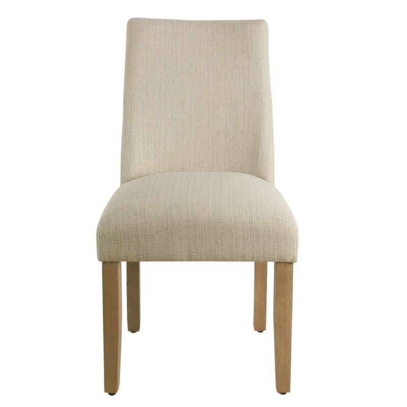 The Gray Barn Dragonfly Curved Back Stain-resistant Textured Linen Single Dining Chair - Beige