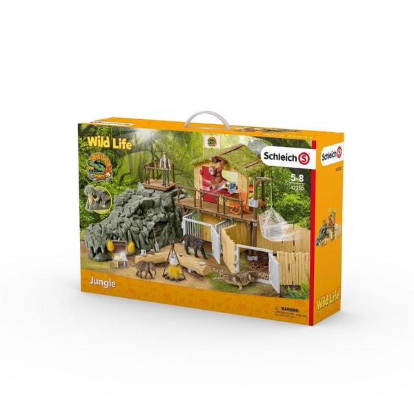 Schleich jungle best sale research station playset