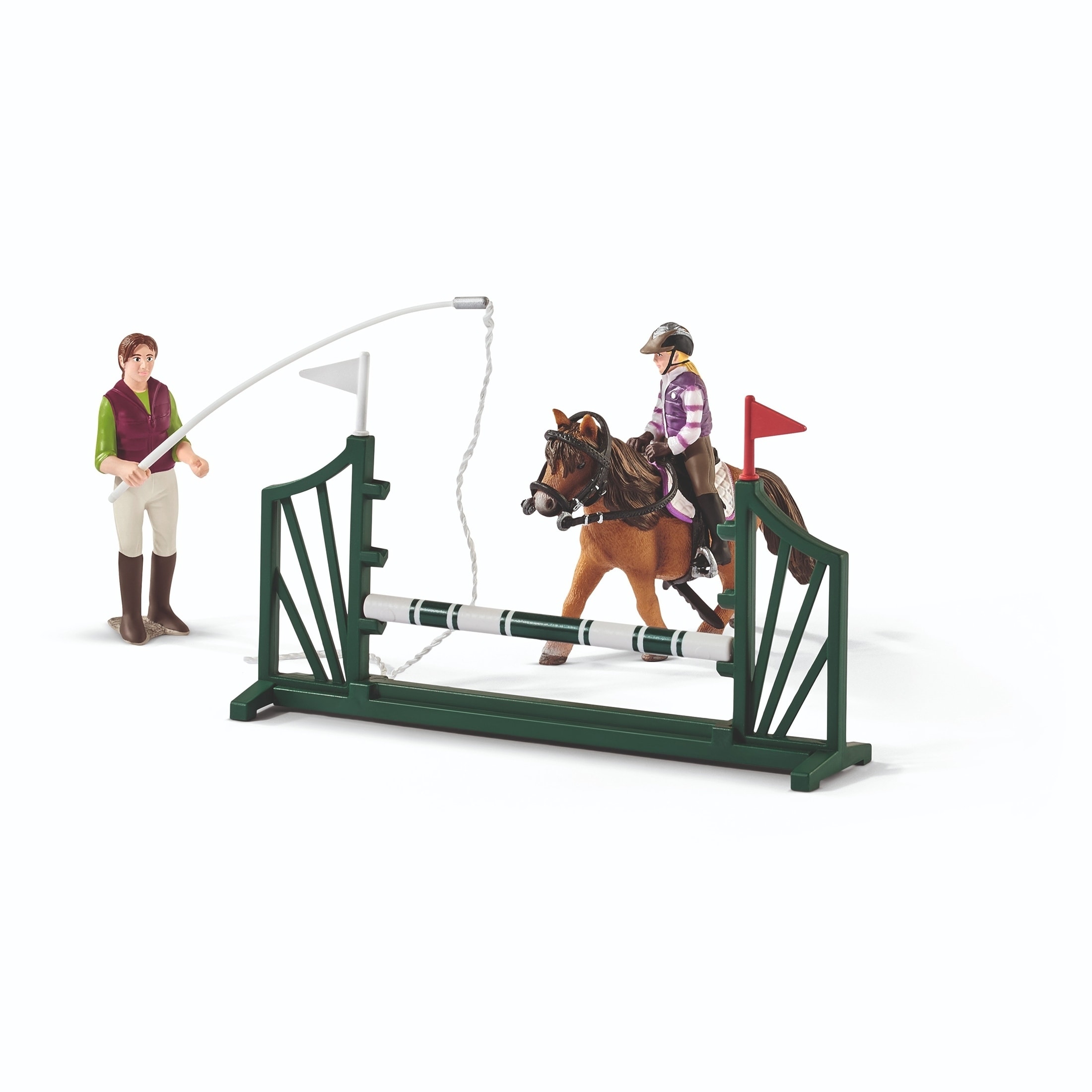 schleich riding centre with rider and horses