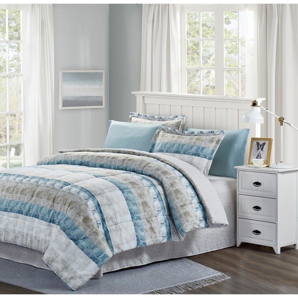 Beige, Blue & Grey™ Raphael 8-Piece Bed-In-Bag Set