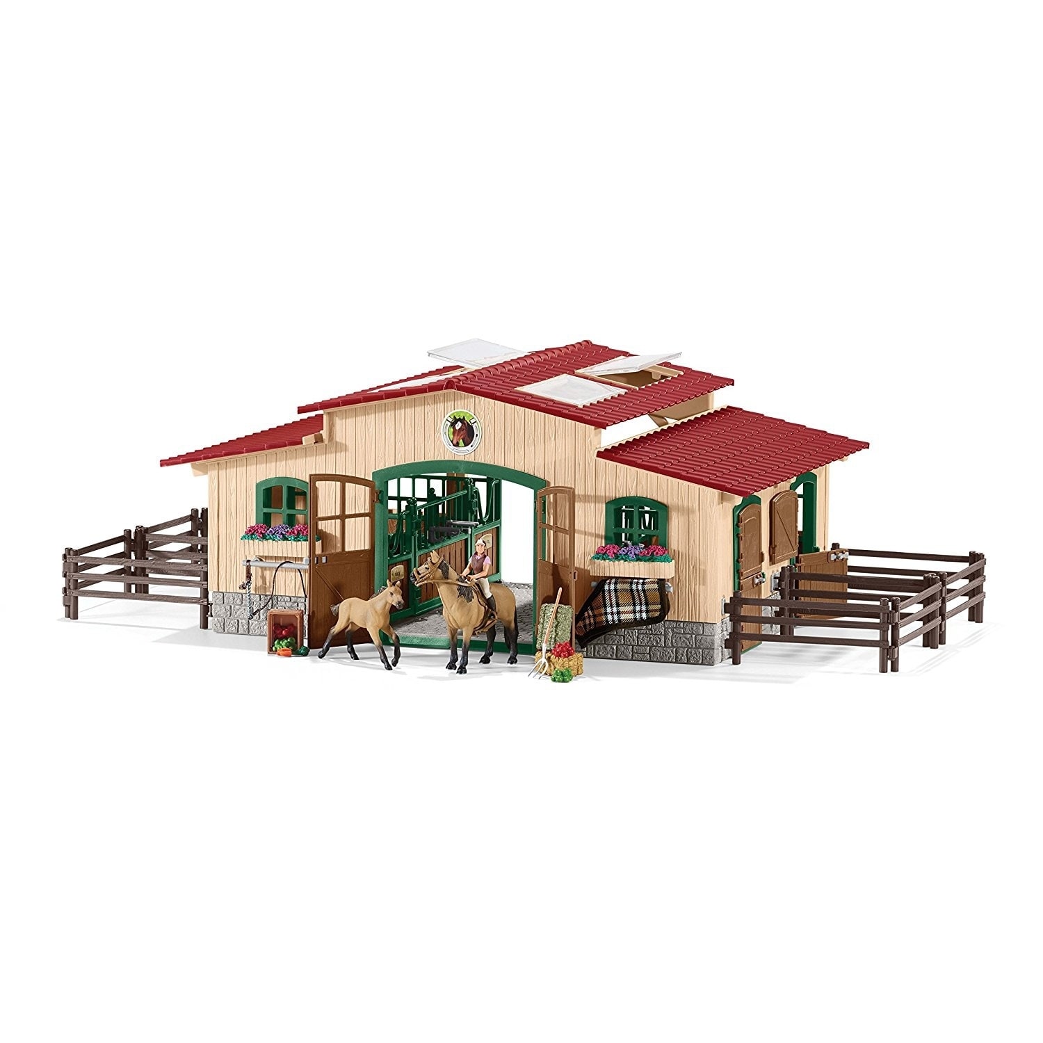 horse stable toy set