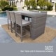 preview thumbnail 1 of 2, Monterey Bar Table Set w/ Barstools 7 Piece Outdoor Patio Furniture
