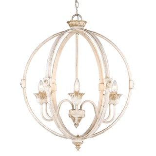 Jules 6-Light Chandelier in Antique Ivory