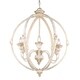 preview thumbnail 3 of 4, Jules 6-Light Chandelier in Antique Ivory