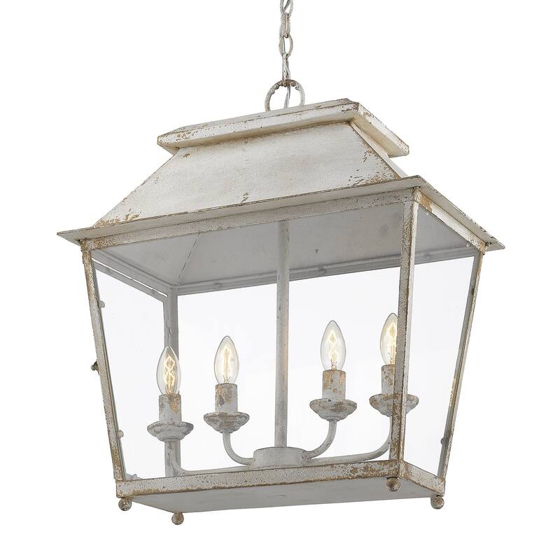 Carbon Loft Barton 4-light Pendant in Antique Ivory