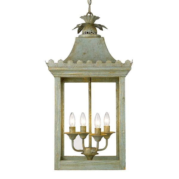slide 2 of 6, The Gray Barn Pemberley Vintage Sage 4-light Pendant