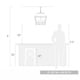 preview thumbnail 2 of 4, Abingdon 4-Light Pendant in Antique Black Iron