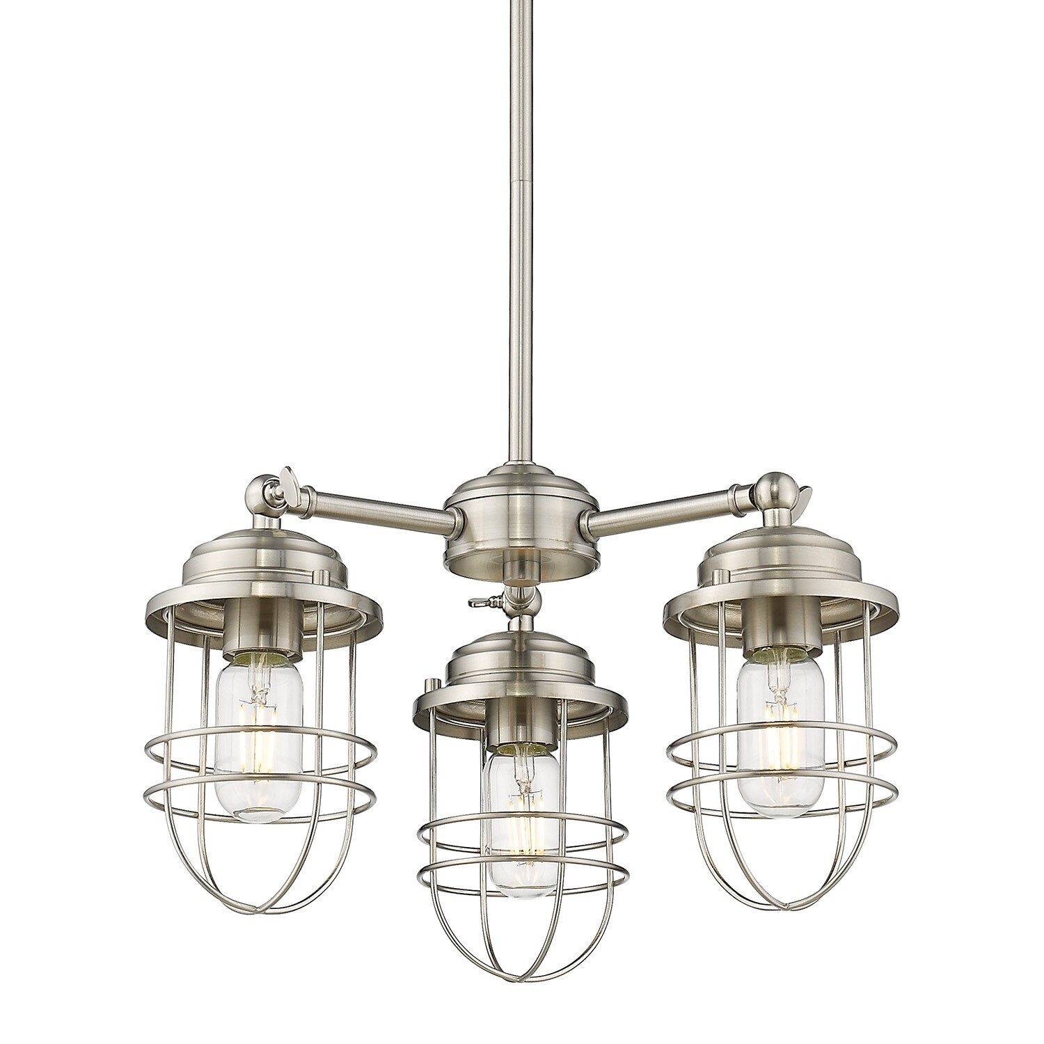 Carbon Loft Barton 3-light Silver Steel Chandelier (Grey) - Chandeliers For Bedrooms by Overstock.com