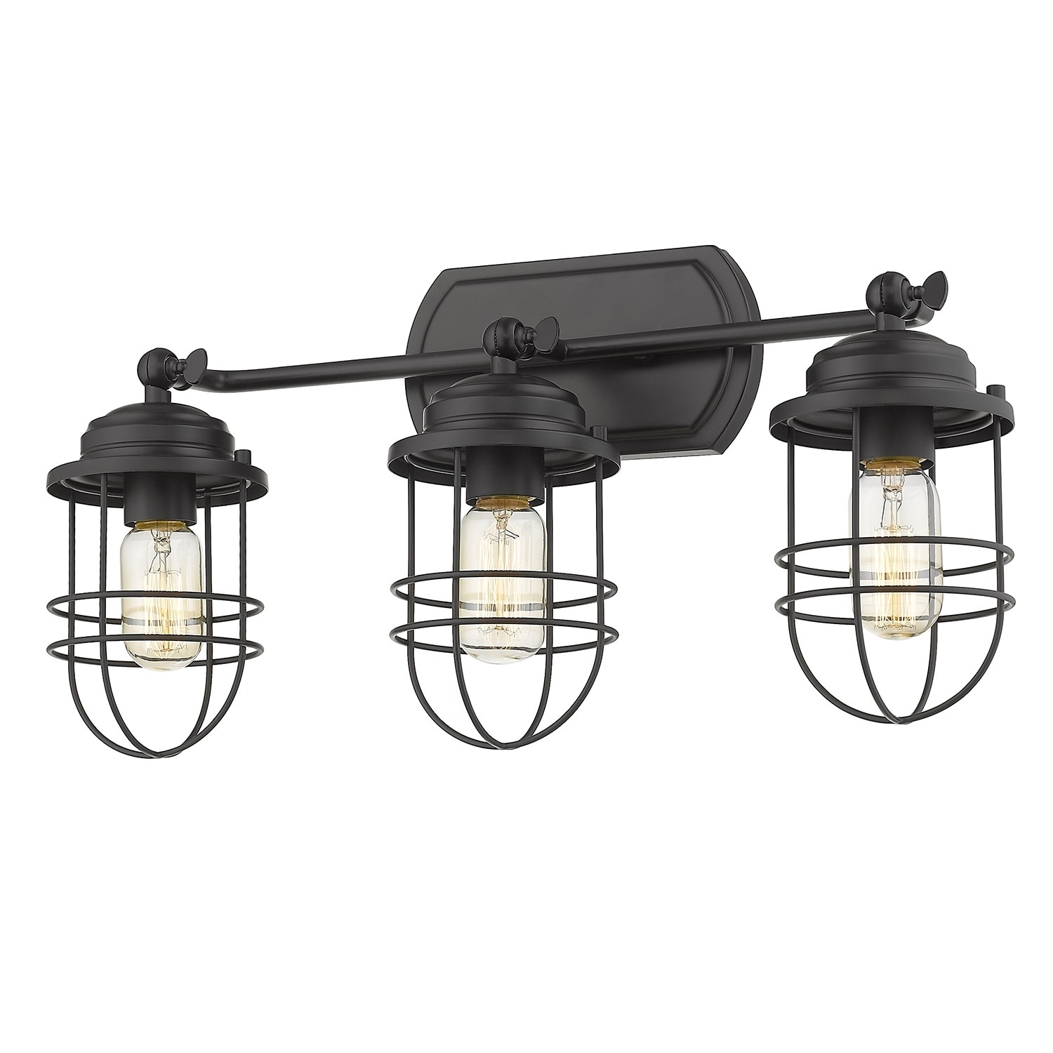 Seaport 3 Light Bath Vanity in Black