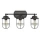 preview thumbnail 2 of 3, Seaport 3 Light Bath Vanity in Black