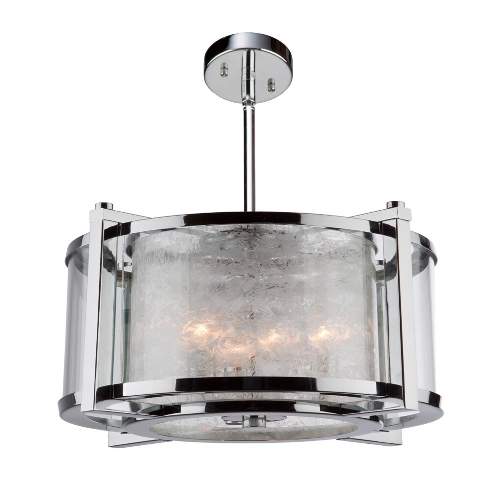 Crackled Ice AC10803CH Chandelier - Chandeliers For Bedrooms by Overstock.com