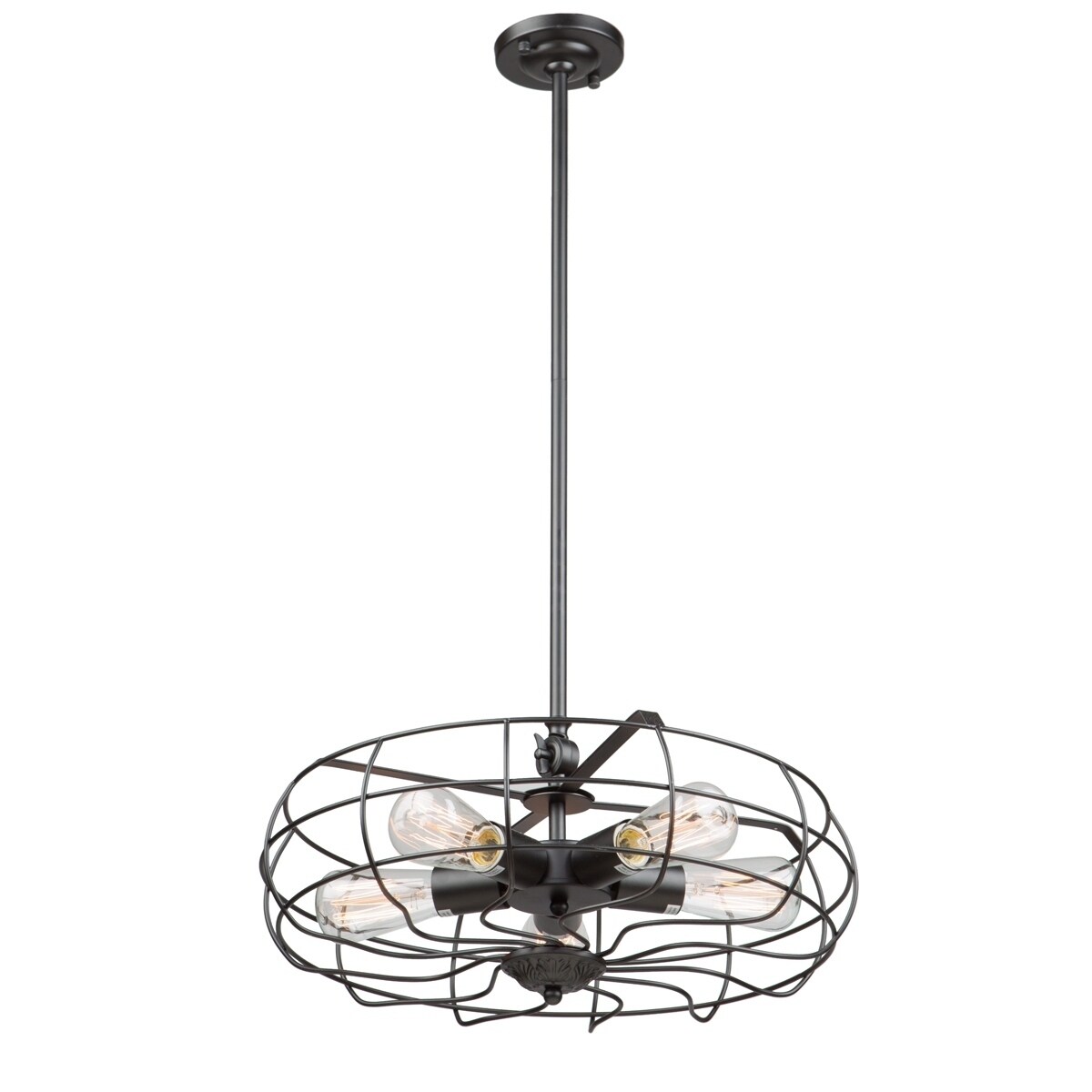 Windswept AC10787BK Chandelier - Chandeliers For Bedrooms by Overstock.com