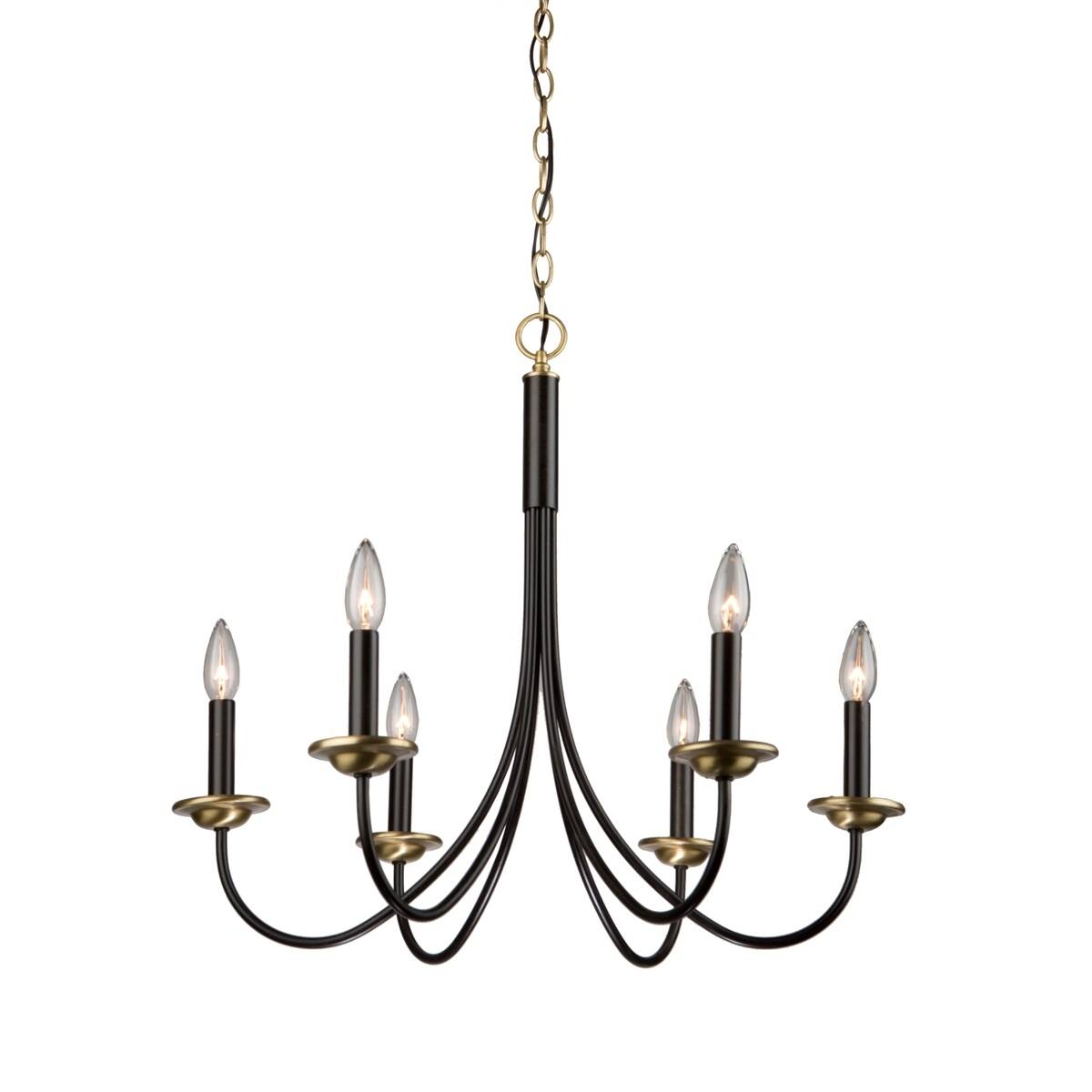 Wrought Iron AC1786VB Chandelier - Chandeliers For Bedrooms by Overstock.com