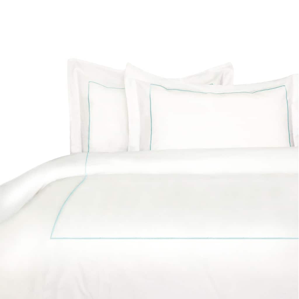 Percale Cotton Crisp Single-stripe Duvet Cover Set