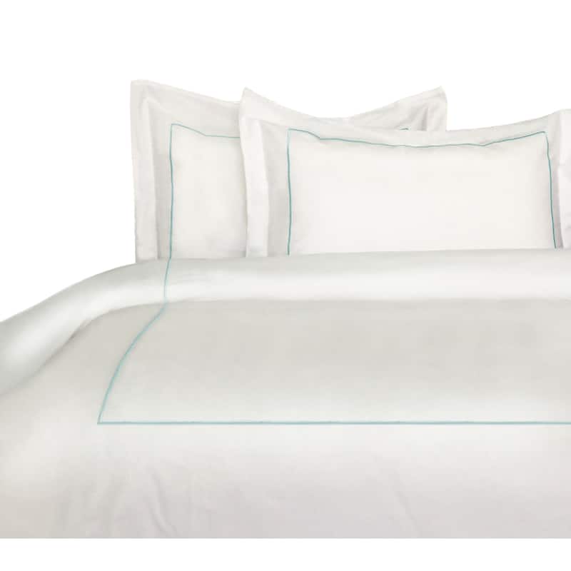 Percale Cotton Crisp Single-stripe Duvet Cover Set