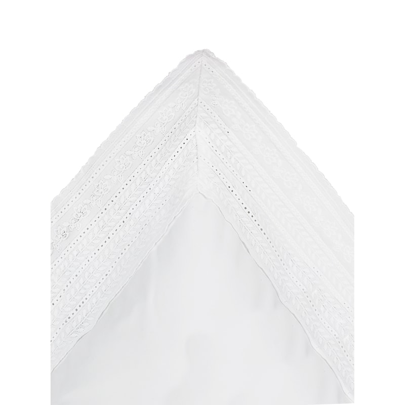 Percale Cotton Crisp England Lace Duvet Cover Set