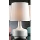 preview thumbnail 9 of 8, Mid Century Modern Touch Metal Table Lamp White