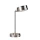 Cambert Brushed Silver LED Table Lamp with USB Port