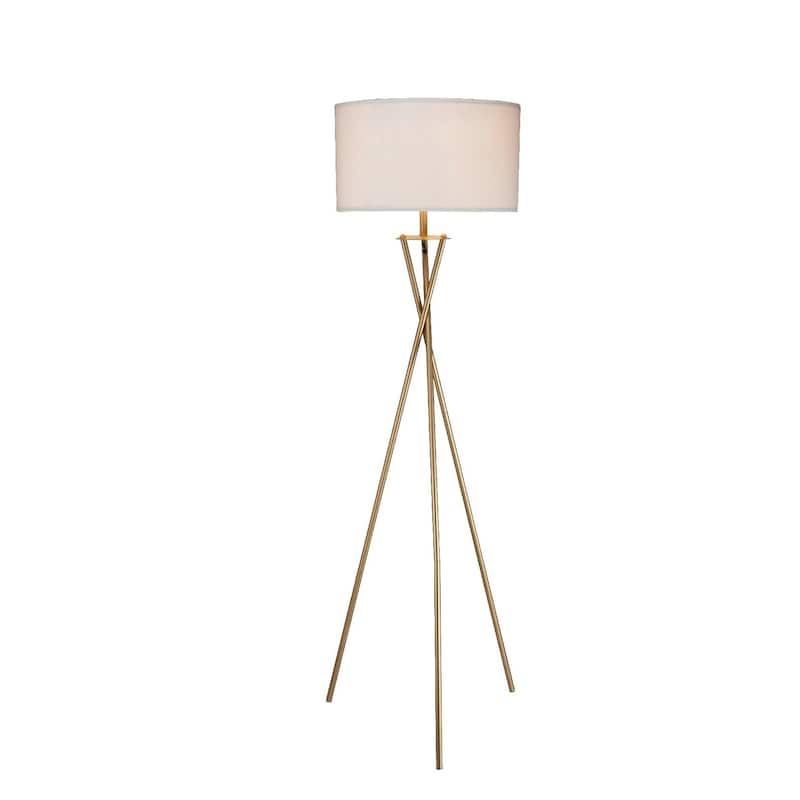 Ester Matte Gold Mid Century Metal Floor Lamp