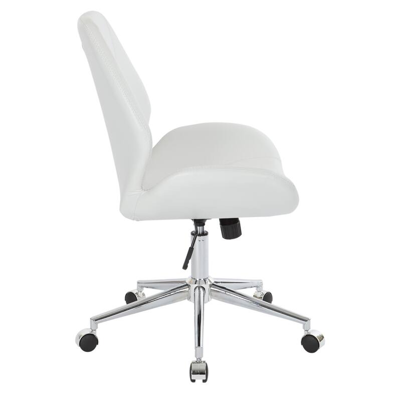 Chatsworth Faux Leather Office Chair with Chrome Base