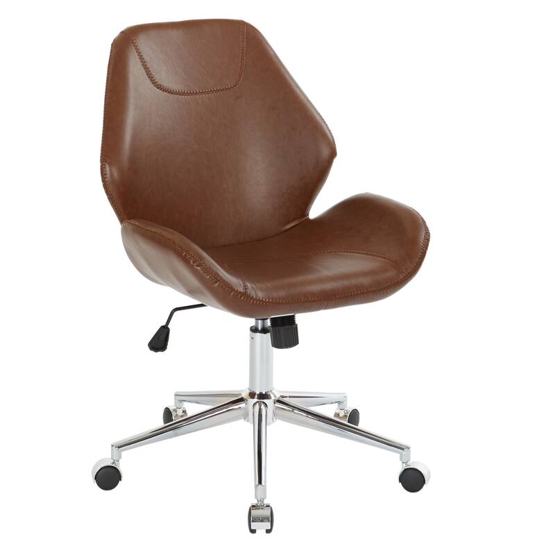 Chatsworth Faux Leather Office Chair with Chrome Base