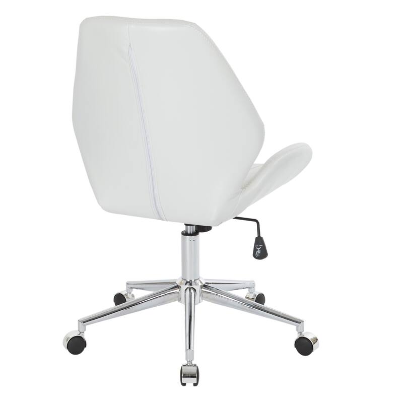 Chatsworth Faux Leather Office Chair with Chrome Base