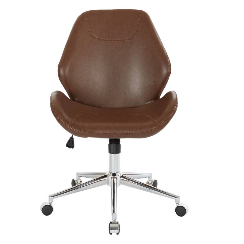 Chatsworth Faux Leather Office Chair with Chrome Base