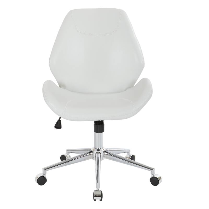 Chatsworth Faux Leather Office Chair with Chrome Base