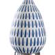 StyleCraft Marissa Off-White and Blue Table Lamp - Off White Shade
