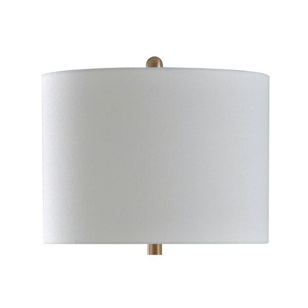 grey and copper bedside lamp