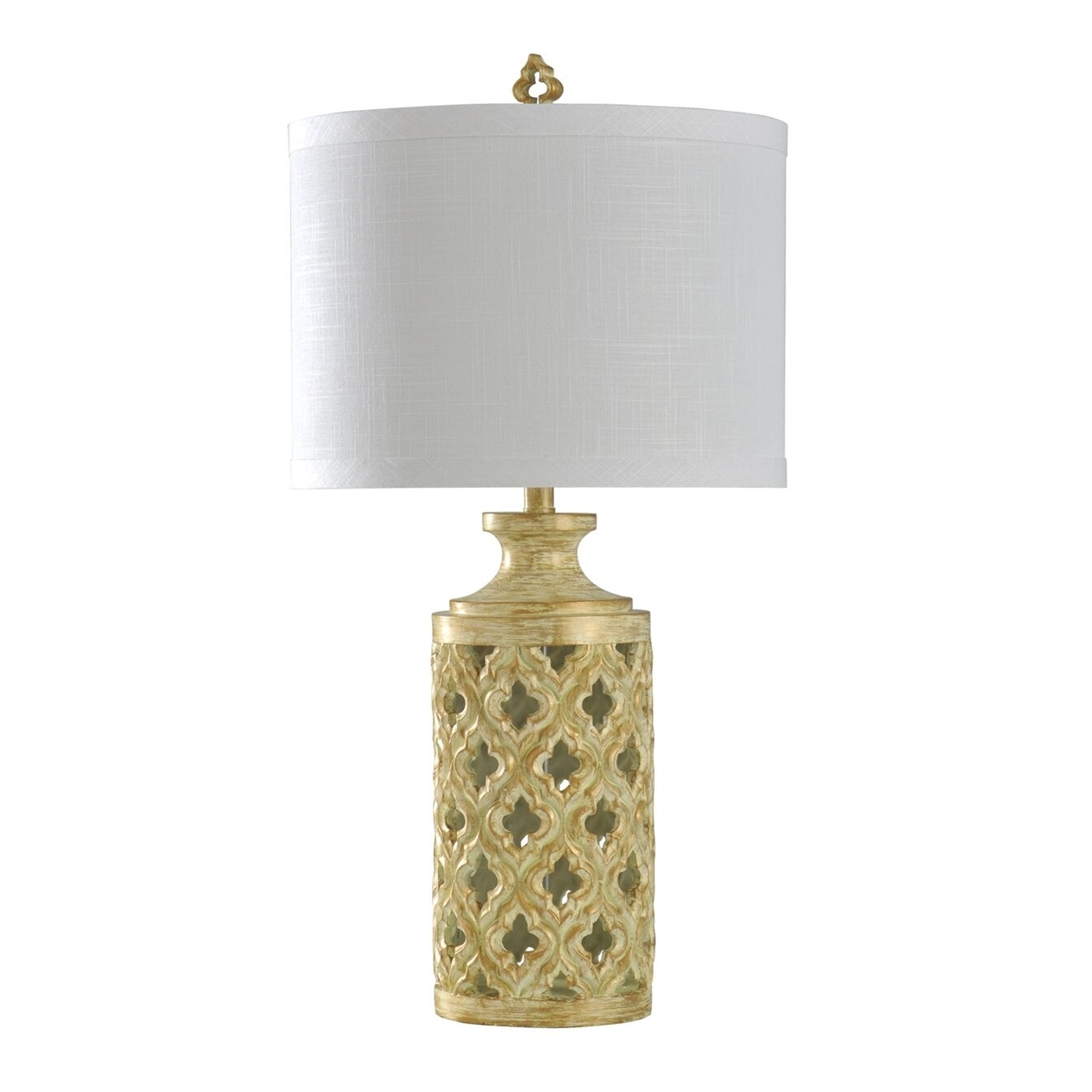 white moroccan table lamp