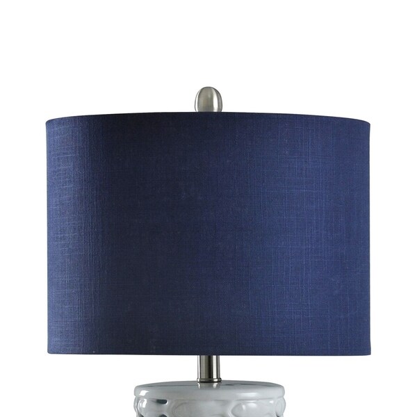 navy blue lampshades table lamps