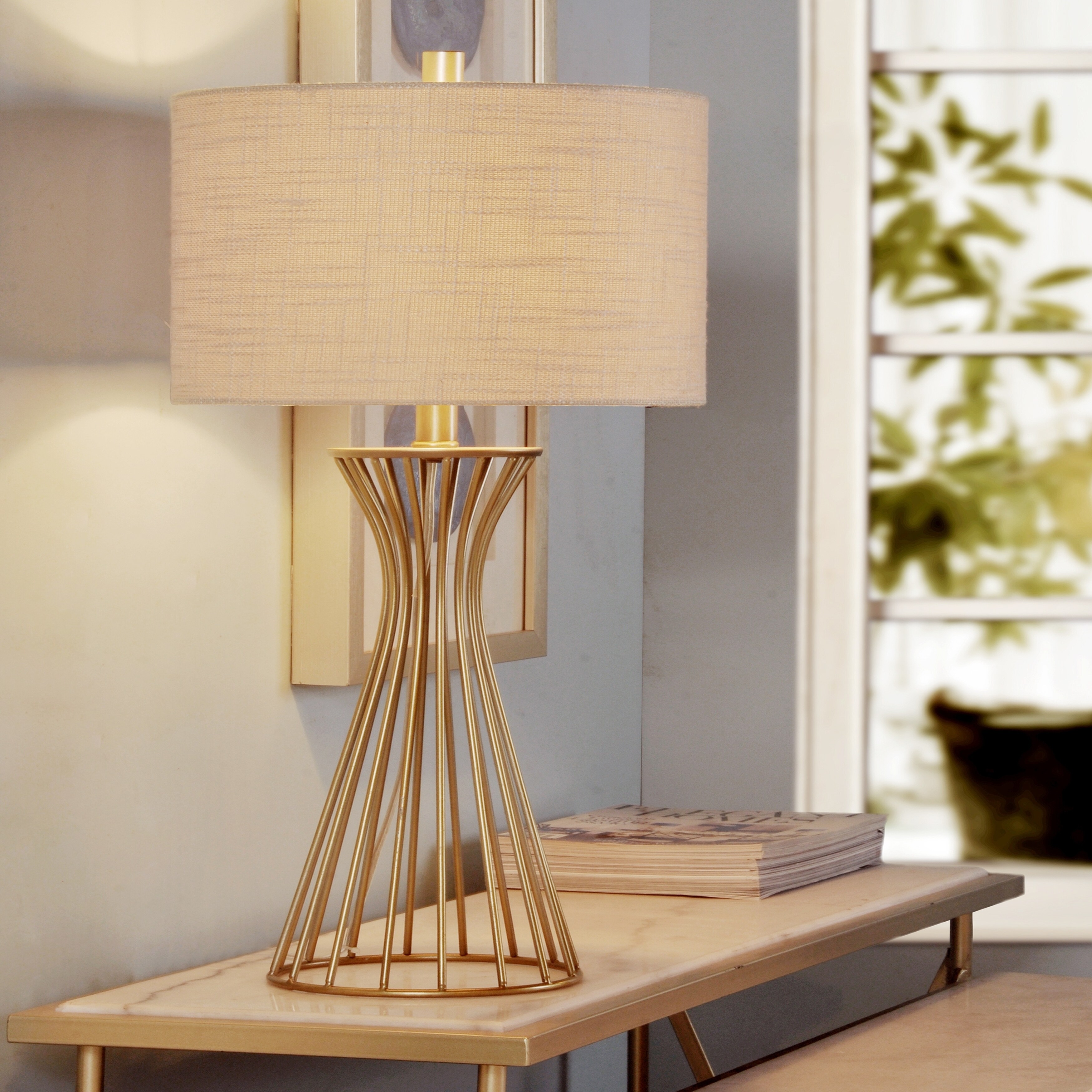 champagne gold floor lamp